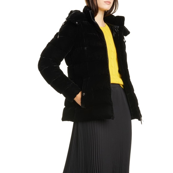 ralph lauren velvet down jacket
